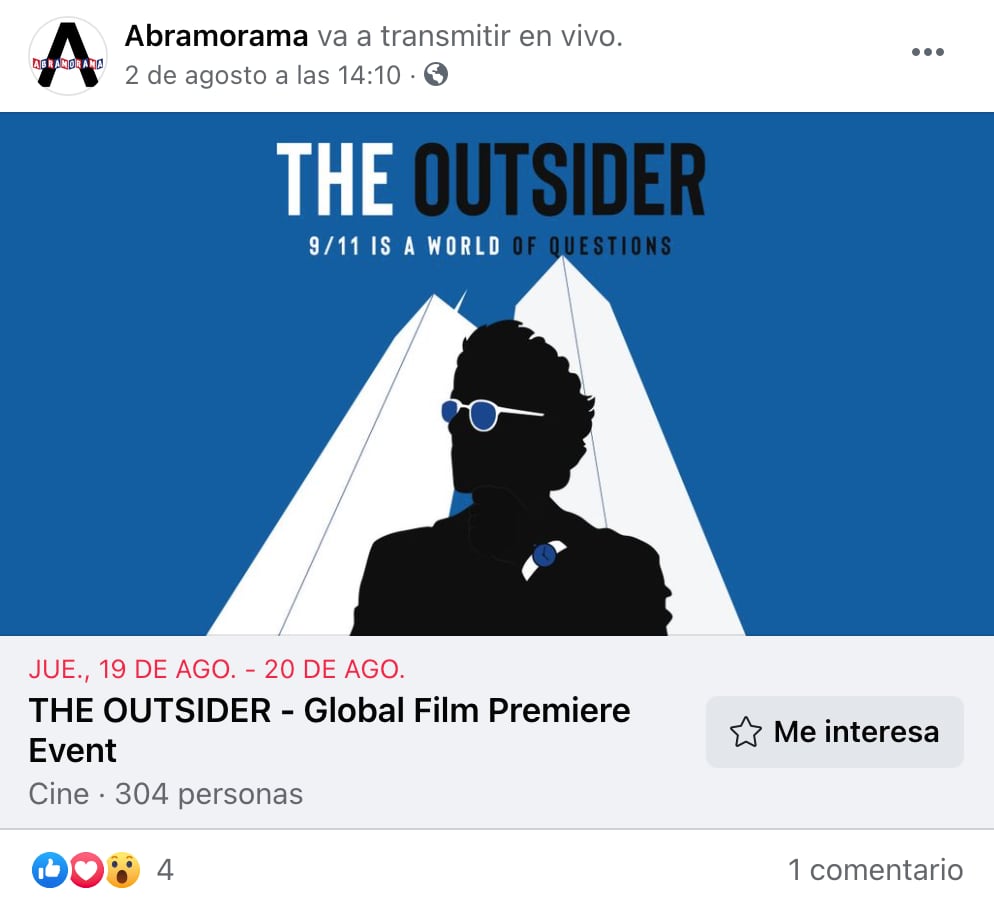 Proyección de 'The Outsider'