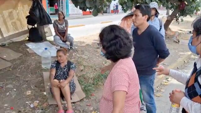 Ciudadanos de Oaxaca reclaman a migrantes