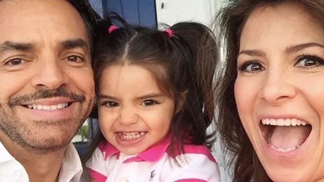 Eugenio Derbez, Alessandra Rosaldo y su hija Aitana