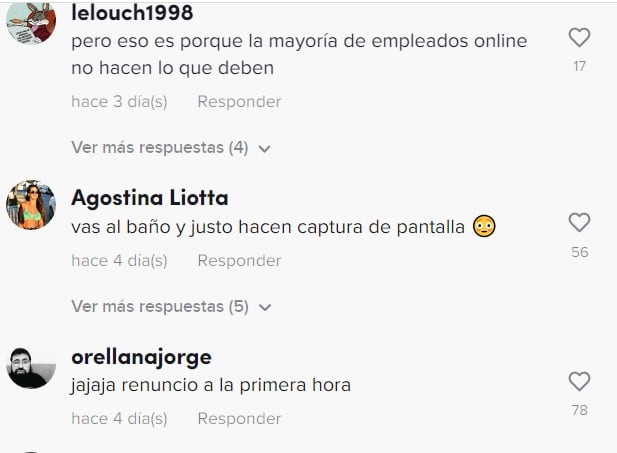 Comentarios de TikTok