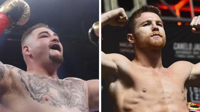 Canelo fue uno de los primeros en felicitar a Andy Ruiz