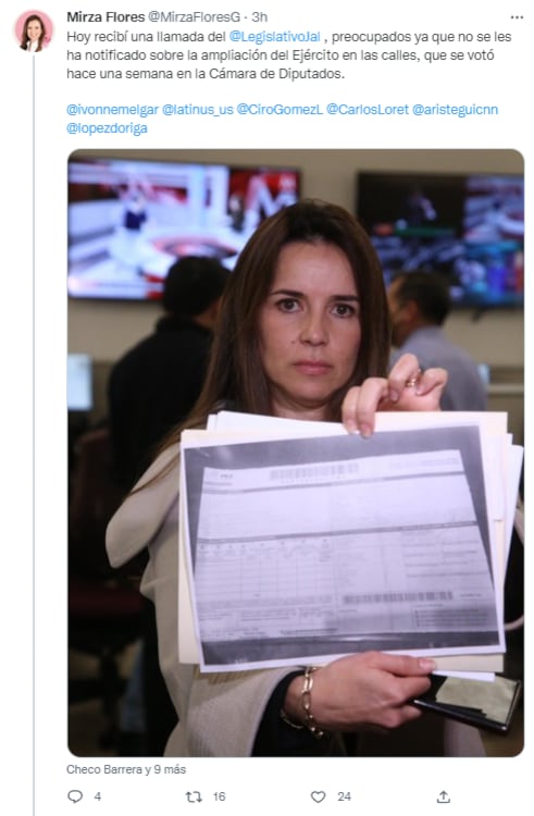 Mirza Flores, de Movimiento Ciudadano, presenta denuncia contra Adán Augusto López por uso faccioso en Cámara de Diputados