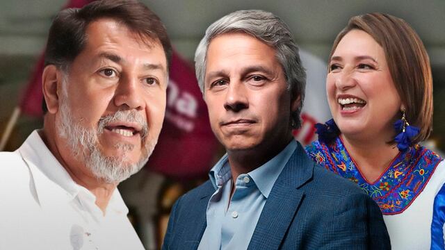 Gerardo Fernández Noroña, Claudio X. González y Xóchitl Gálvez