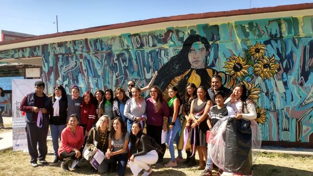 Jornada contra la violencia de género en prepa de Ecatepec.