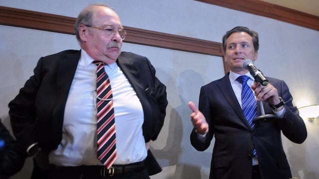 Emilio Lozoya y su abogado Javier Coello Trejo.