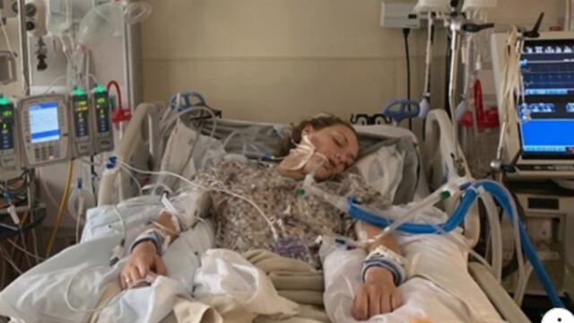 Maddie Nelson quedó varios días en coma inducido tras usar diariamente un cigarrillo electrónico durante los últimos tres años.