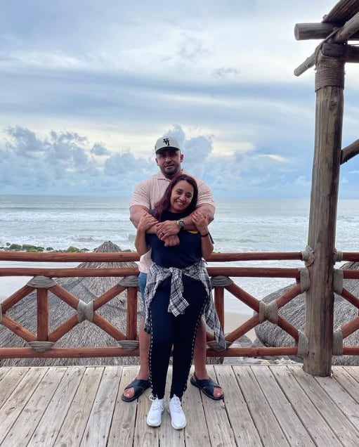 Juan Rivera junto a su esposa Brenda