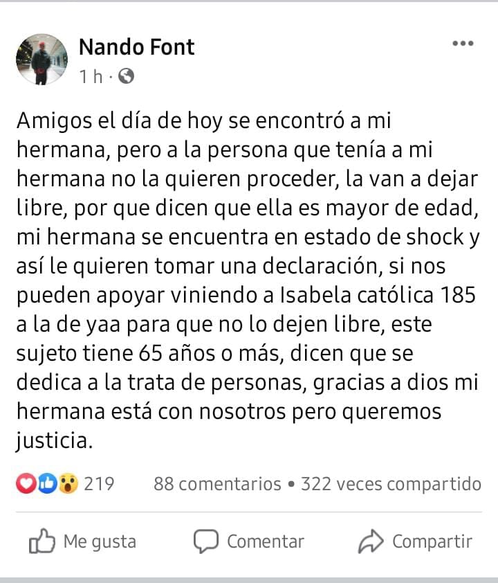 Fernando Font confirmó mediante su cuenta de Facebook la aparición de Inof