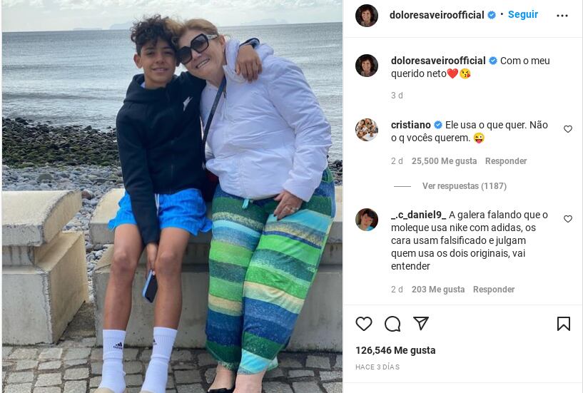 Cristiano Ronaldo Jr. (Foto: Instagram)