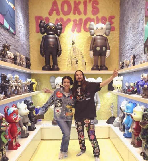 Ángela Aguilar trabaja junto a Steve Aoki