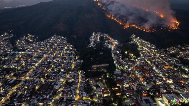 Incendio en el cerro de la Cruz, Uruapan