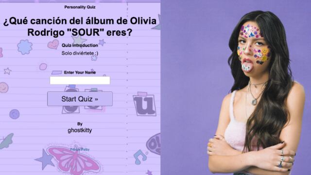 Test qué canción de Olivia Rodrigo eres