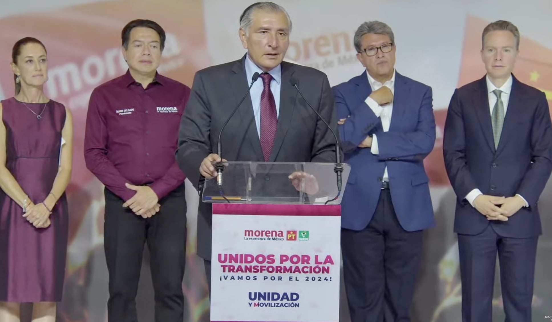 Adán Augusto López quedó en cuarto lugar de la encuesta de Morena