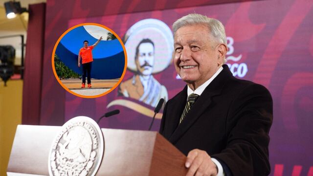 AMLO habla se burla de tenis "que alumbran"