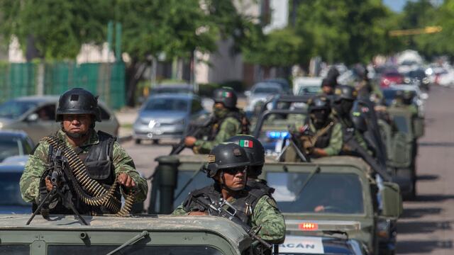 Militares en Culiacán, Sinaloa.