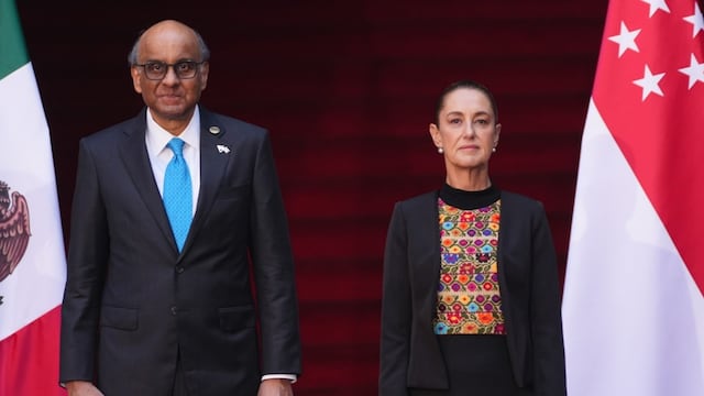 Sheinbaum se reúne con el presidente de Singapur