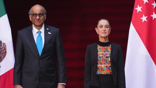 Sheinbaum se reúne con el presidente de Singapur para impulsar inversión y cooperación con México