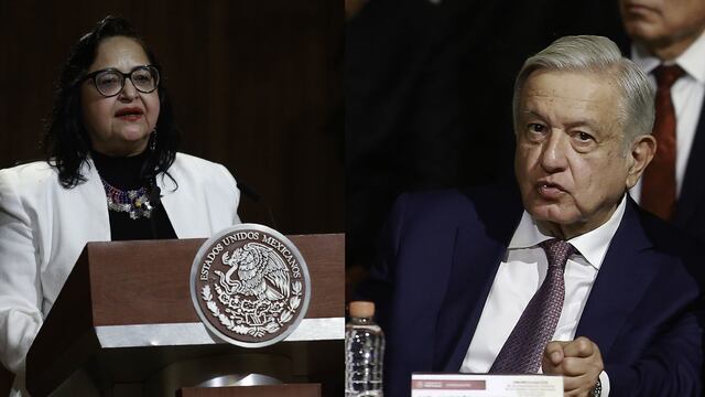 La ministra Norma Piña y el presidente AMLO