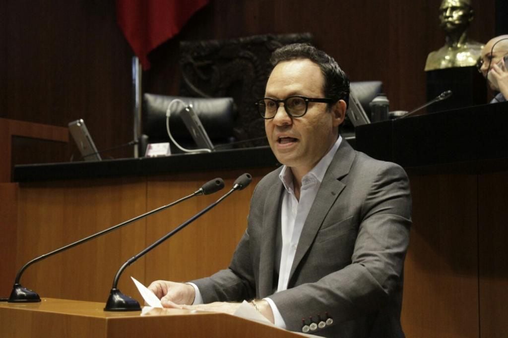 Clemente Castañeda, coordinador del Grupo Parlamentario de Movimiento Ciudadano en el Senado.