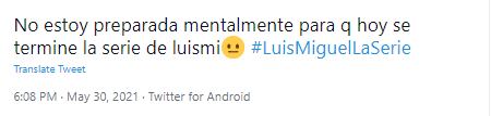 Fanáticos se despiden de 'Luis Miguel, la serie'.