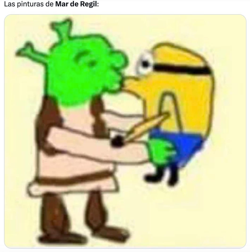 Pinturas de Mar de Regil protagonizan memes en redes sociales