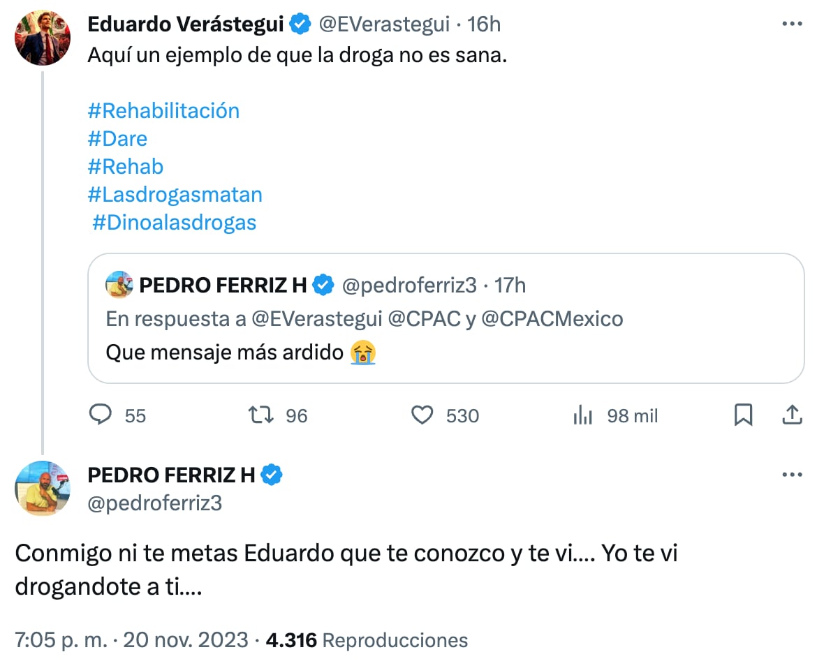 Pelea entre Eduardo Verástegui y Pedro Ferriz Hijar