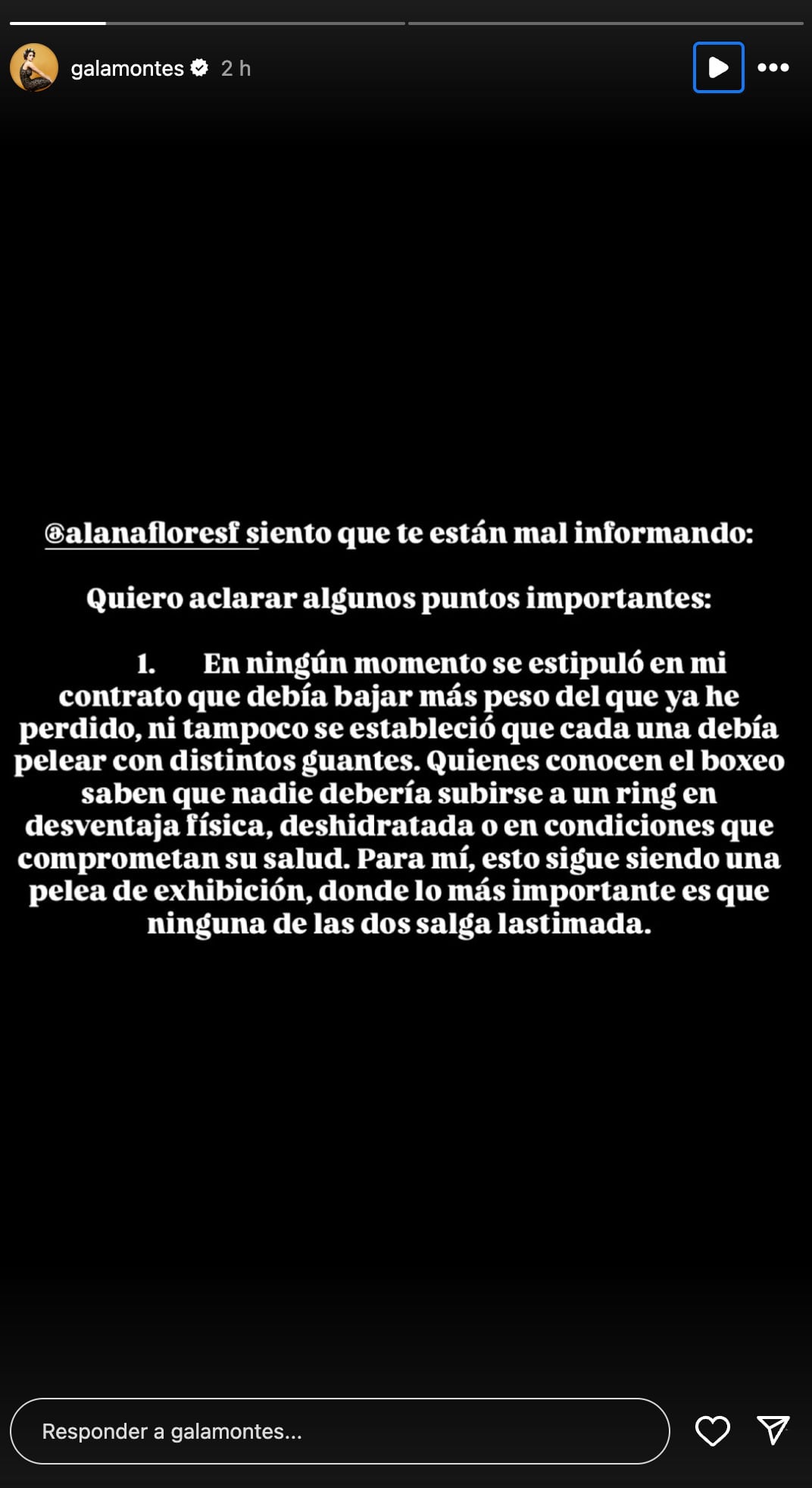 Gala Montes desmiente a Alana Flores