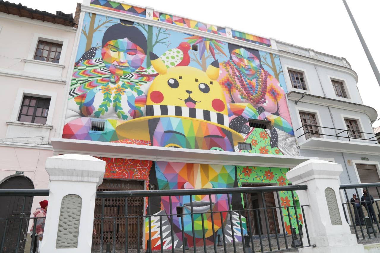 Mural de Pikachu en Quito, Ecuador