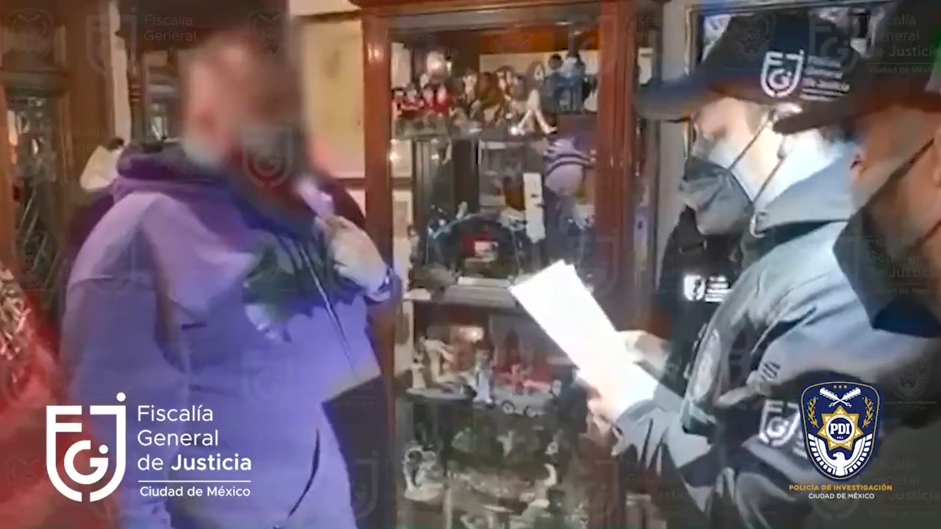 Cuauhtémoc Gutiérrez de la Torre al momento de su detención