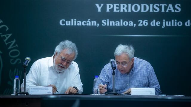 Rubén Rocha firma convenio para protección de periodistas y defensores de derechos humanos en Sinaloa
