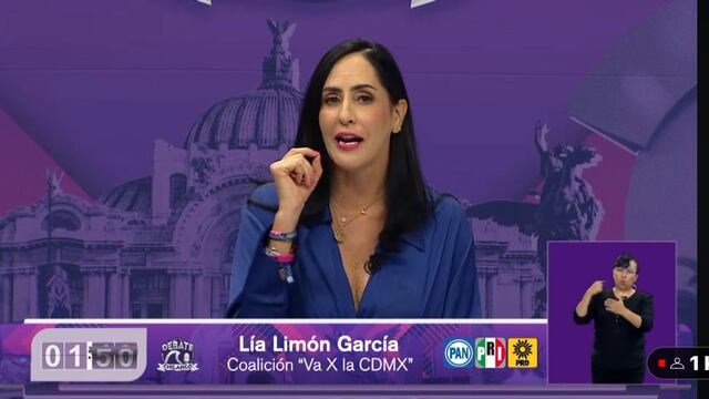 Lía Limón en debate por la alcaldía Álvaro Obregón