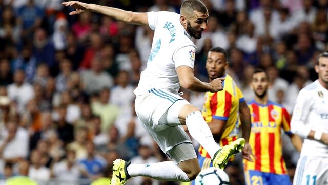 Benzema falló un par de oportunidades claras de gol