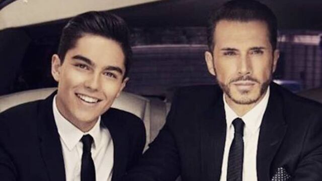 Sergio Mayer Mori junto a su padre Sergio