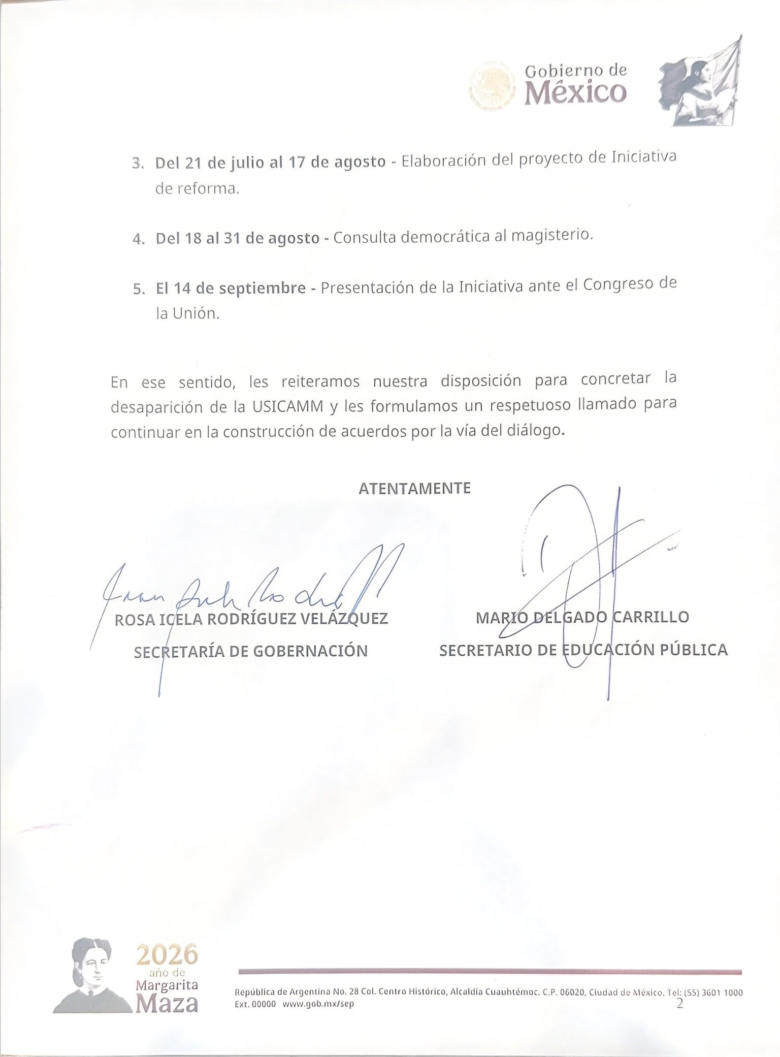 Mario Delgado revela propuesta para la CNTE que desaparecería la USICAMM