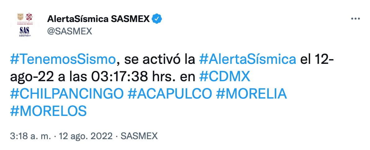 ¿A qué hora fue el sismo de hoy? Sasmex indicó que la alerta sísmica se activó en CDMX y 4 ciudades más