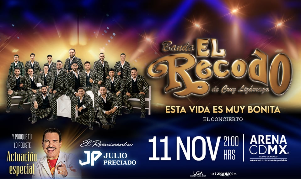 Banda El Recodo y Julio Preciado en la Arena CDMX