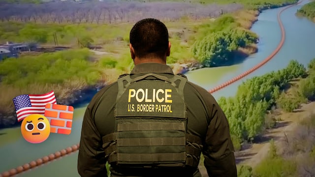 Kristi Noem, secretaria de Seguridad Interior de Estados Unidos, anunció la ampliación del muro flotante en el Rio Bravo con 800 kilómetros más