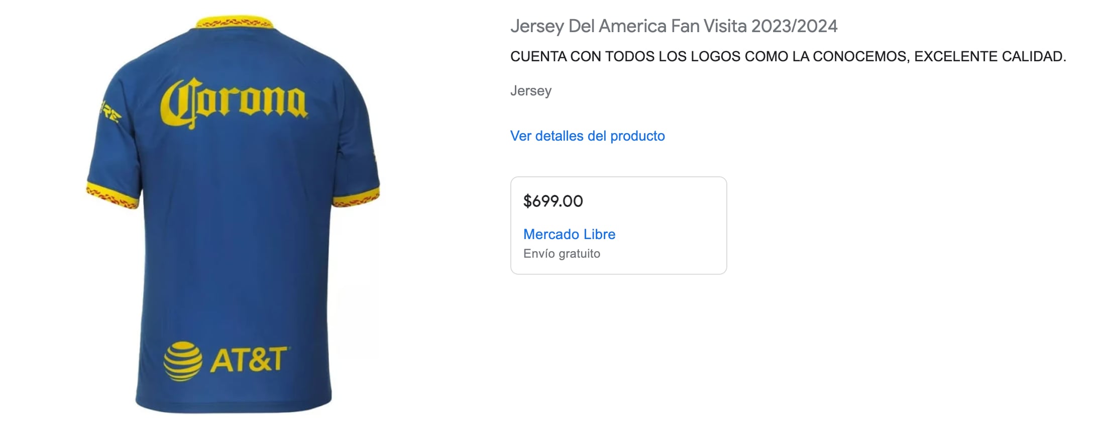 Jersey local Club América $699
