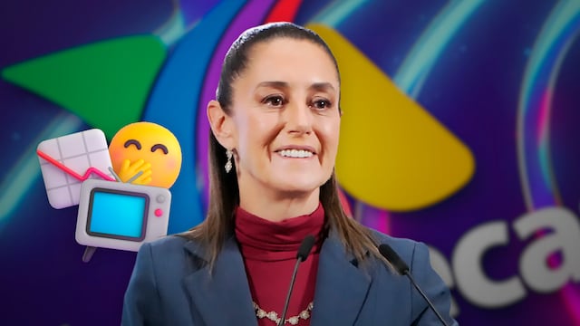 Claudia Sheinbaum se burla de baja en rating de TV Azteca frente a televisoras públicas