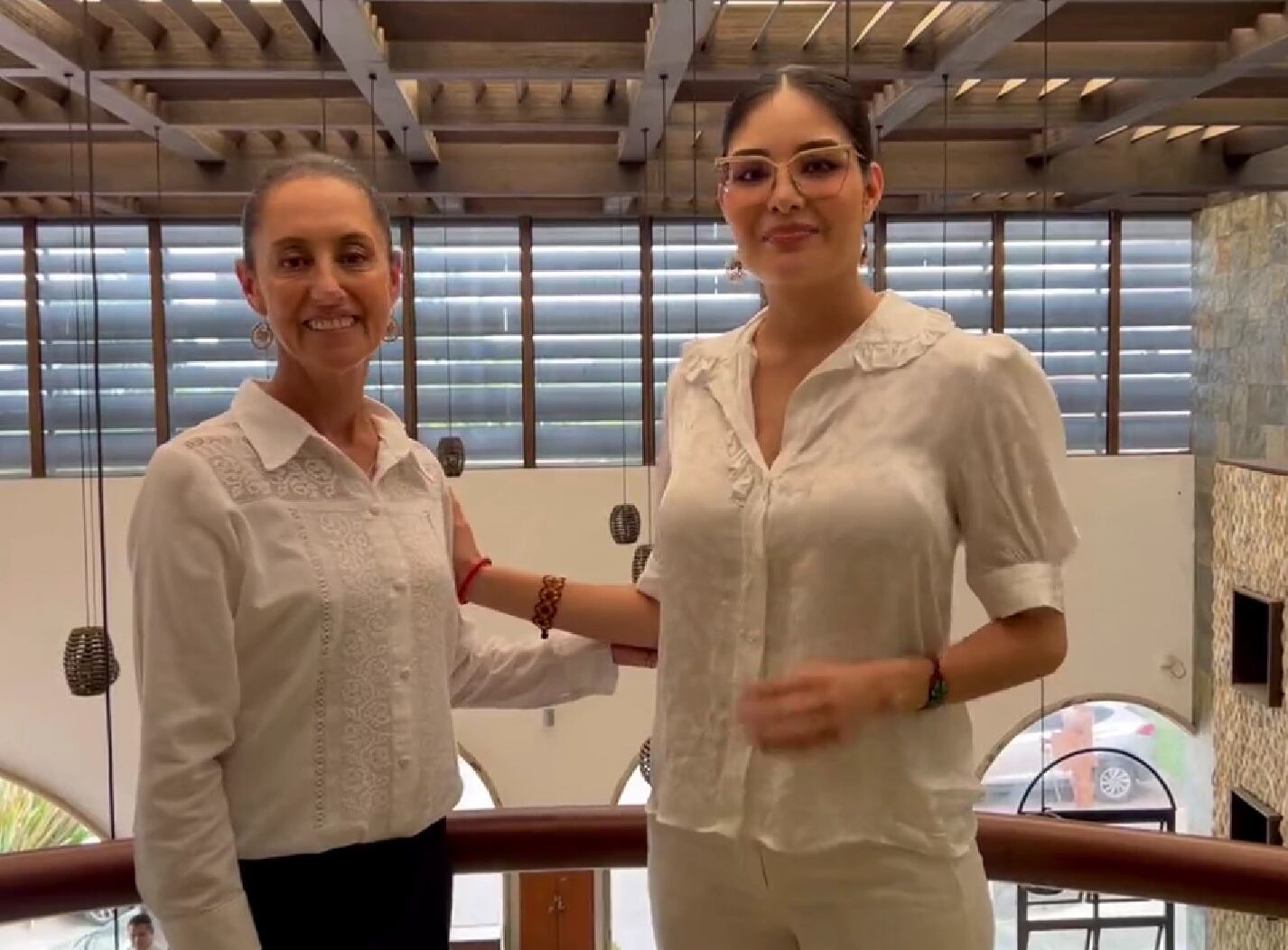 Claudia Sheinbaum y Geraldine Ponce