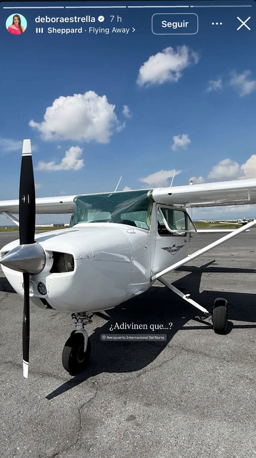 Débora Estrella murió en un accidente al viajar en una avioneta ligera. Ocurrio en el Parque Industrial Ciudad Mitras, municipio de García, Nuevo León.