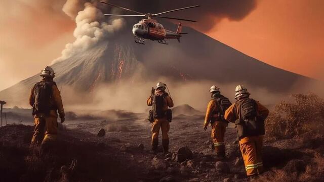 Inteligencia Artificial muestra como sería si  el volcán Popocatépetl hiciera erupción