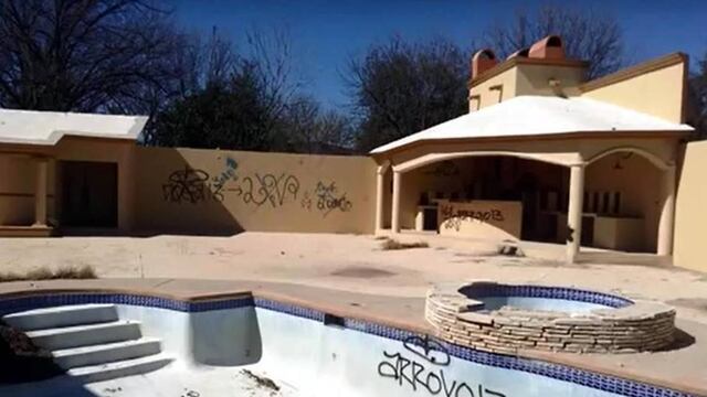 Casa deshabitada tras incursión de Los Zetas en Allende.