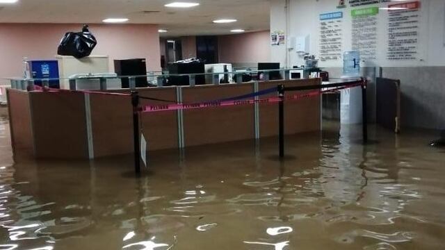 Inundaciones en hospital