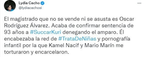 Lydia cacho sobre condena a Succar Kuri