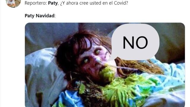 Memes sobre Paty Navidad y su contagio de Covid-19