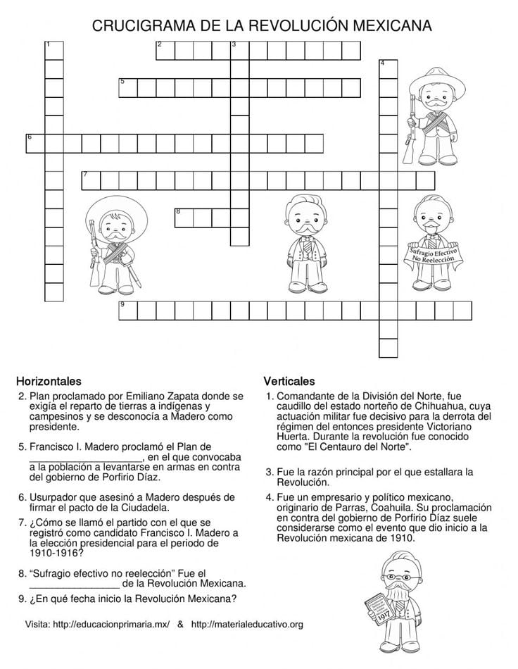 Actividades escolares de la Revolución Mexicana para hacer el 20 de noviembre