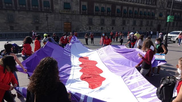 Protesta por la iniciativa Menstruación Digna