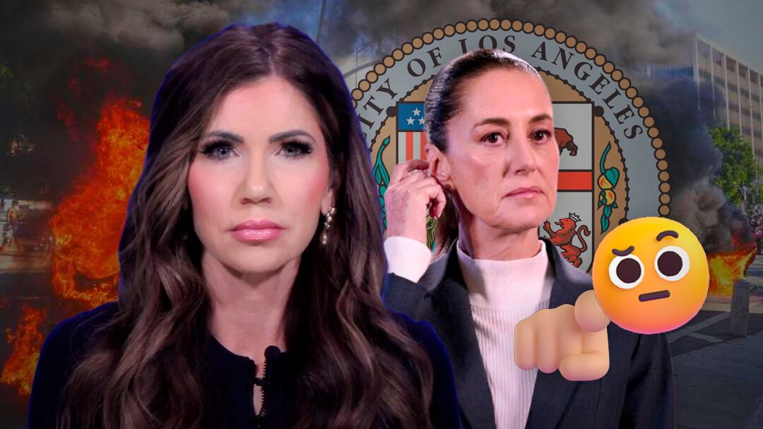 Kristi Noem se va contra Claudia Sheinbaum