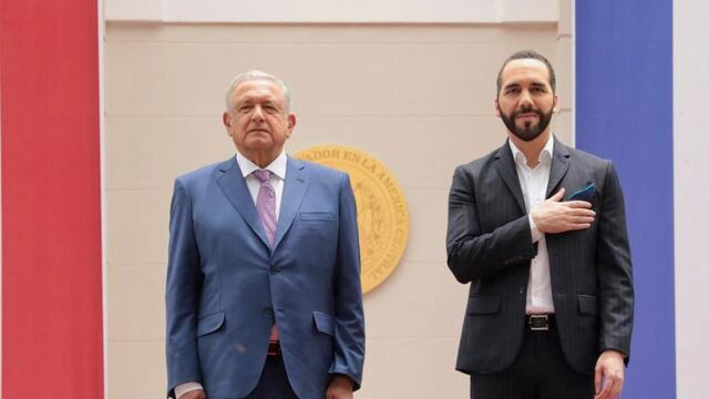 AMLO, presidente de México, y Nayib Bukele, presidente del El Salvador